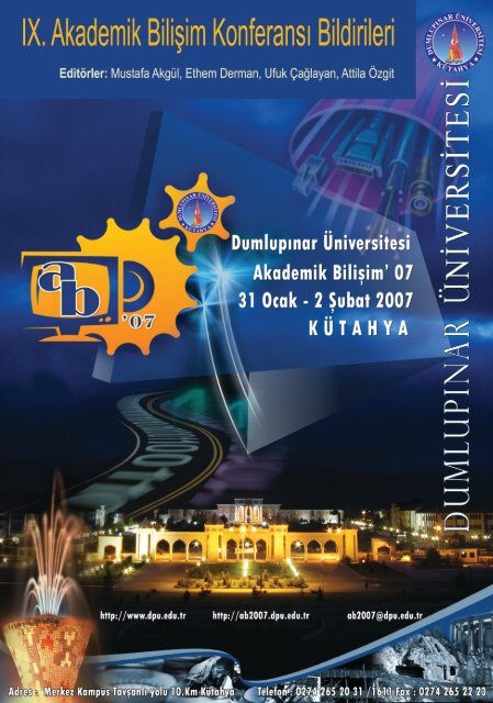 07 31 Ocak - 2 Åubat 2007 KÃ¼tahya - Akademik BiliÅim KonferanslarÄ±