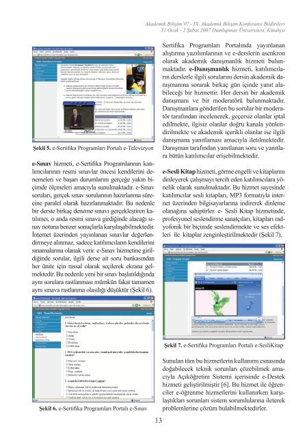 07 31 Ocak - 2 Åubat 2007 KÃ¼tahya - Akademik BiliÅim KonferanslarÄ±