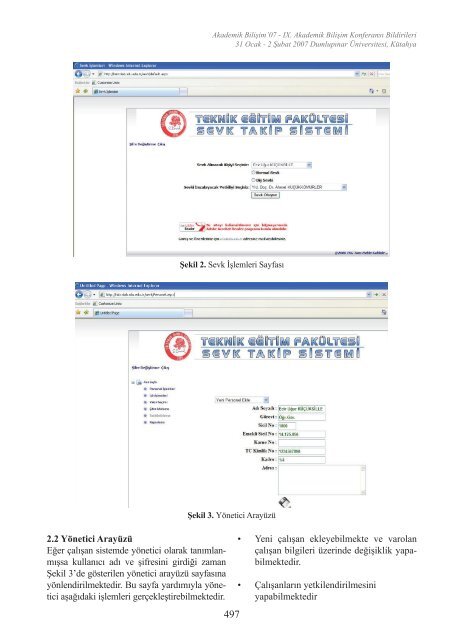 07 31 Ocak - 2 Åubat 2007 KÃ¼tahya - Akademik BiliÅim KonferanslarÄ±