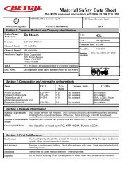 402 FiberPro ES-Steam MSDS English - Betco Corporation