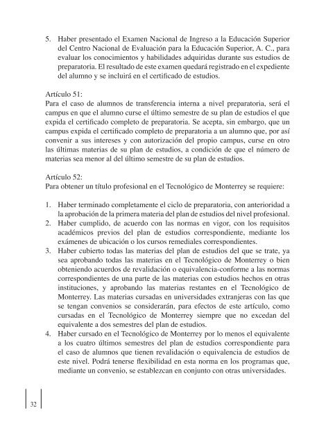 políticas y normas académicas generales - Tecnológico de Monterrey