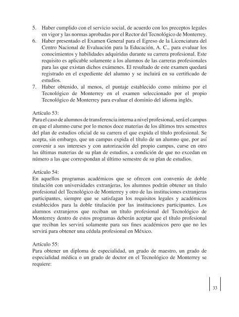 políticas y normas académicas generales - Tecnológico de Monterrey