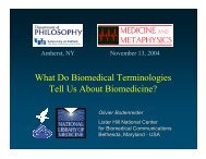 What Do Biomedical Terminologies Tell Us About Biomedicine?