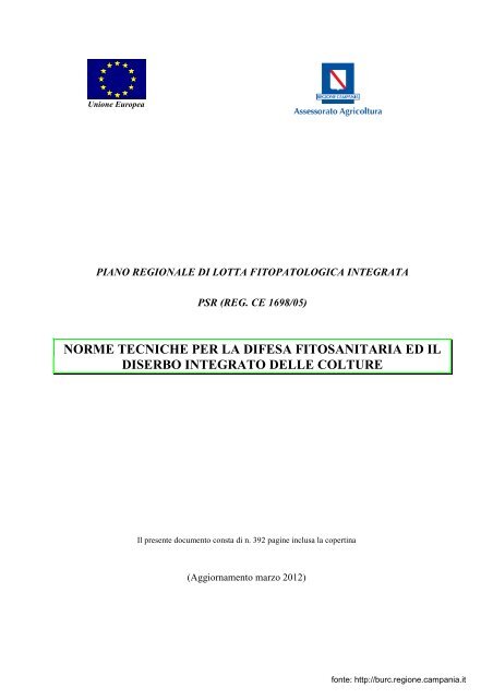 Norme tecniche per la difesa fitosanitaria ed il diserbo integrato