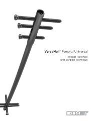 VersaNailÃ‚Â® Femoral Universal Product Rationale and ... - Biomet