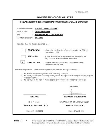 Faculty of Electrical Engineering - Universiti Teknologi Malaysia