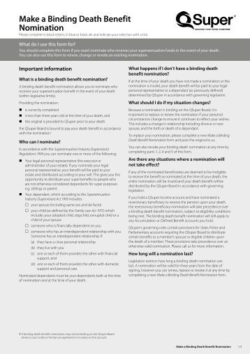 Image Result For Qsuper Binding Nomination Form Image Result For Qsuper Binding Nomination Form