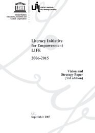 Literacy Initiative for Empowerment LIFE 2006-2015 - UNESCO ...