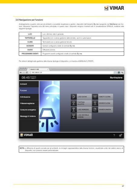 Web Server VIMAR By-web Manuale installatore - Vimar S.p.A.