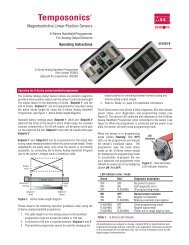 G-Series Programmer - MTS Sensors