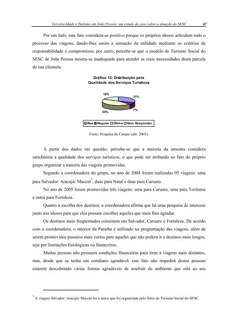 terceira idade e turismo em joÃ£o pessoa - ProfÂª Carla Mary S. Oliveira