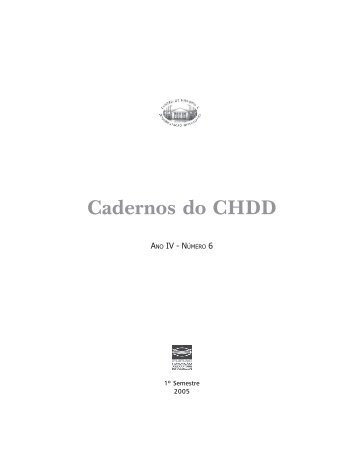 Cadernos do CHDD Nº 06 - Funag