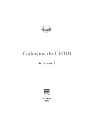 Cadernos do CHDD Nº 06 - Funag