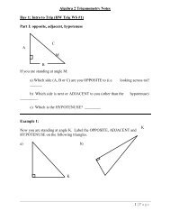 HW Trig WS #1