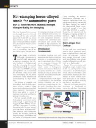 Hot-stamping boron-alloyed steels for automotive parts- Part II