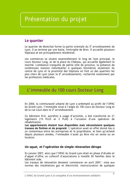 TÃ©lÃ©charger le dossier de presse - Grand Lyon Habitat