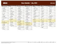 Starz Schedule - July, 2010