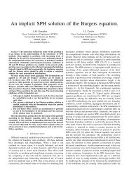 An implicit SPH solution of the Burgers equation. - Universidad ...