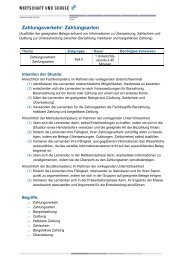 UE Zahlungsverkehr Zahlungsarten - Wirtschaft und Schule