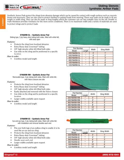 Slings Catalog - Eoss.com