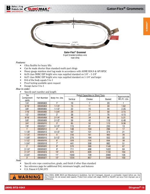 Slings Catalog - Eoss.com