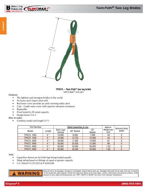 Slings Catalog - Eoss.com