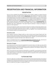 Registration and Financial Information - South Piedmont Community ...