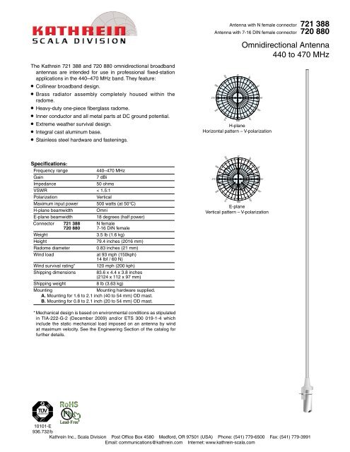 7 0 Kathrein Scala Division