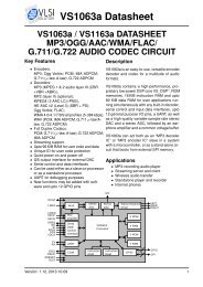 VS1063 Datasheet - VLSI Solution