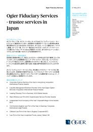 trustee services in Japan - Ogier