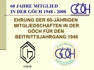 60 JAHRE MITGLIED IN DER GÖCH 1948 – 2008 BAYER AUSTRIA ...