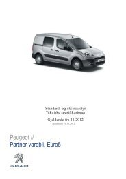 Peugeot // Partner varebil, Euro5