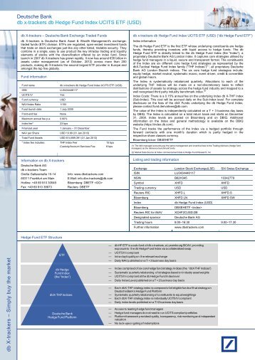 PDF Factsheet - ETFs - Deutsche Bank