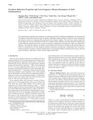 Terahertz Dielectric Properties and Low-Frequency Phonon ...