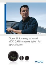 OceanLink – easy to install VDO CAN instrumentation for sports boats