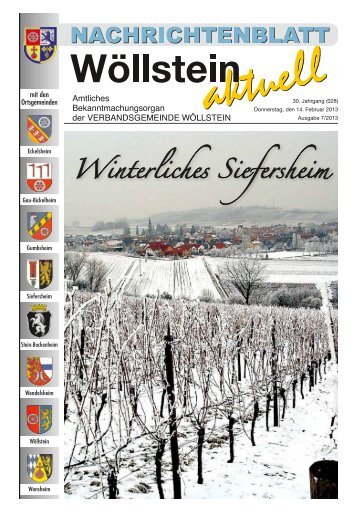 KW 07 / 14.02.2013 - Verbandsgemeinde WÃƒÂ¶llstein