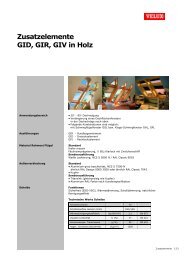 Zusatzelemente GID, GIR, GIV in Holz - Velux