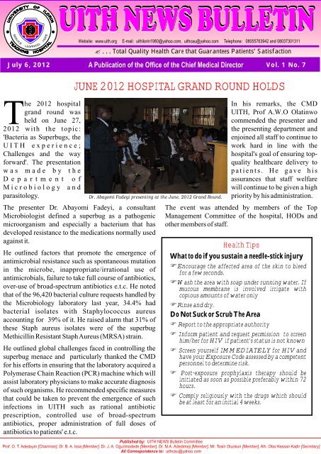 UITH NEWS BULLETIN- JUNE EDITION [6 JULY 2012].cdr