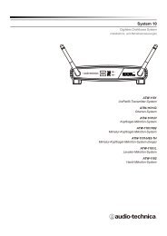 System 10 Manual German - Audio-Technica