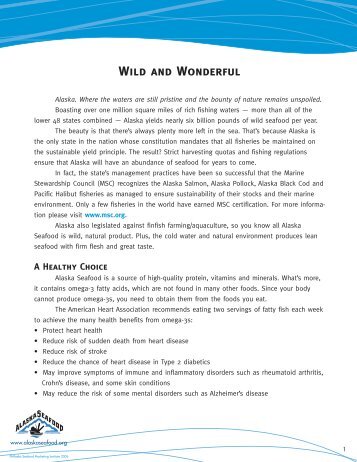 Wild and Wonderful - Alaska Seafood Marketing Institute
