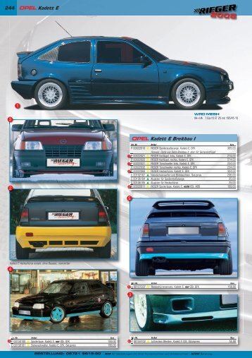 244 OPEL Kadett E OPEL Kadett E Breitbau I