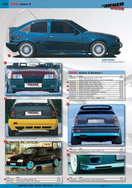 244 OPEL Kadett E OPEL Kadett E Breitbau I