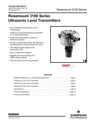 Rosemount 3105 Level Transmitter - BKW Instruments