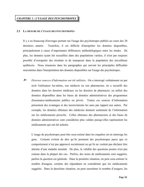 L'usage des mÃ©dicaments psychotropes chez les travailleurs ...