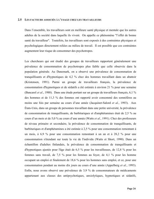 L'usage des mÃ©dicaments psychotropes chez les travailleurs ...