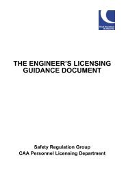 The Engineers Licensing Guidance Document - Civil Aviation Authority