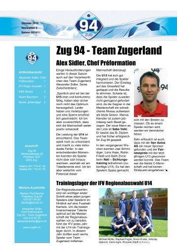 Newsletter - Oktober 2010 - Zug 94