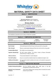 MATERIAL SAFETY DATA SHEET - Briggate Medical Company