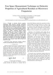 Free Space Measurement Technique on Dielectric Properties of ...