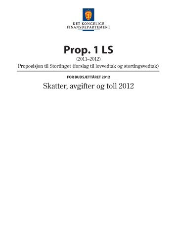 Prop. 1 LS (2011â2012) - Statsbudsjettet